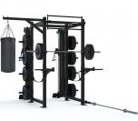 4-Post Titan Power Cage with Single Column Weight Stack Functional Trainer Bundle
