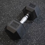Rubber Hex Dumbbells [Each Piece]