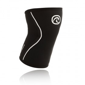Rehband Rx 7mm Knee Sleeve in Black: Front View