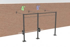 10' Wall Mount Titan Rig: Dual-Independent Bars 