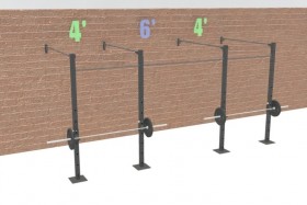 14' Wall CrossRig SINGLE Bars