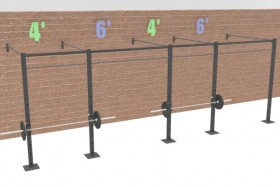 20' Wall Mount Rig (11 Pull-up Stations & 2 Racks)