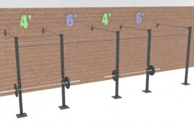 20' Wall Mount Rig SINGLE Bars