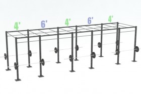 24' Cross Rig Intermediate (1) - 2' Monkey Bar Spacing