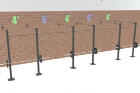 24' Wall CrossRig SINGLE Bars