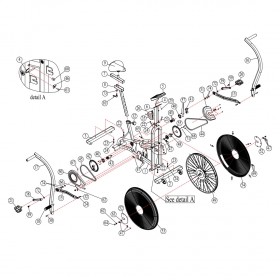 Xebex Fitness Air Bike Parts