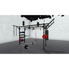 Double Wall Ball Targets are pictured but not included. Price has been updated to reflect changes. Bars, plates, dumbbells, kettlebells, and other accessories sold separately.
