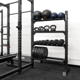 6' Titan Storage add-on can be extended from an existing FreeStanding System, Power Cage, or Pull-Up Rig