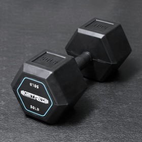 Rubber-Grip Hex Dumbbells [Piece]